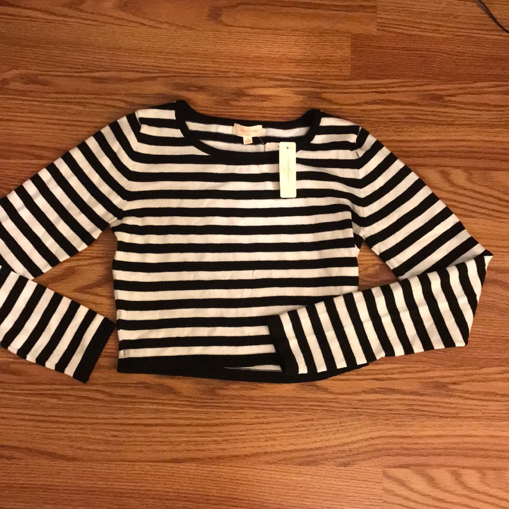 Black and white stripped sweater